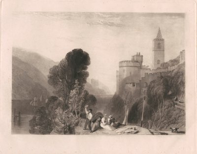 Castello di Dartmouth, sul fiume Dart da Thomas Goff Lupton