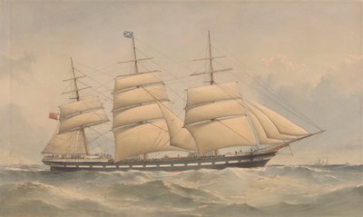 Clipper Ship Aurora in mare da Thomas Goldsworth Dutton