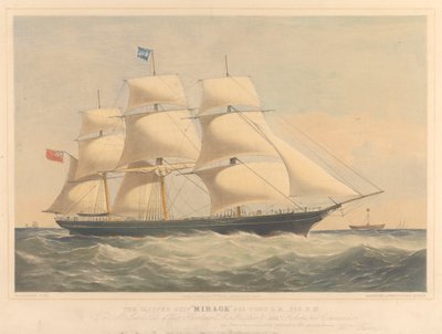 La nave clipper Mirage, 965 tonnellate, c.1853-57 da Thomas Goldsworth Dutton
