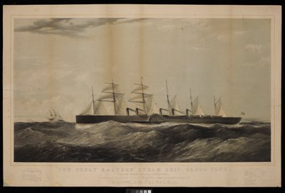 La Grande Nave a Vapore Orientale... William, Harrison, Esq, Comandante, Costruita per la Eastern Steam Navigation Company sotto la direzione di I K Brunel... da Thomas Goldsworth Dutton