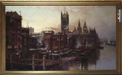 Veduta delle Case del Parlamento dal fiume Tamigi, Londra da Thomas Greenhalgh