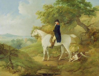 George Morland sul suo cavallo, 1794 da Thomas Hand