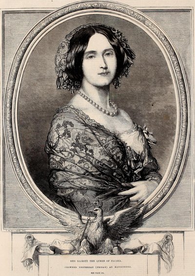 Sua Maestà la Regina di Prussia, incoronata ieri (venerdì) a Konigsberg da Thomas Harrington Wilson