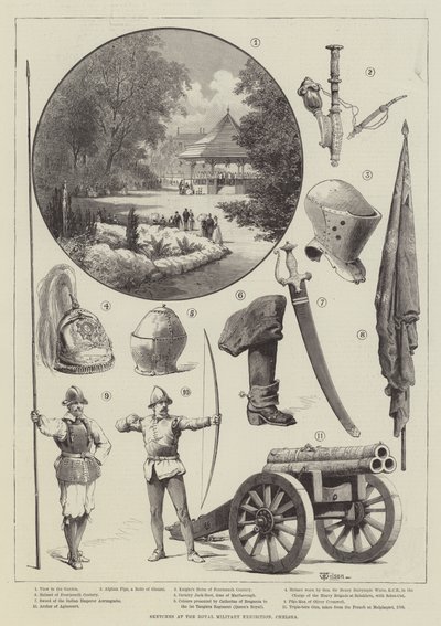 Schizzi alla Royal Military Exhibition, Chelsea da Thomas Harrington Wilson