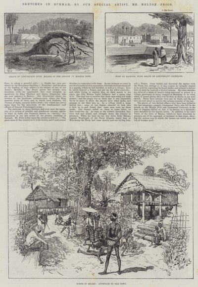 Schizzi in Birmania da Thomas Harrington Wilson