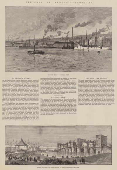 Schizzi di Newcastle-upon-Tyne da Thomas Harrington Wilson
