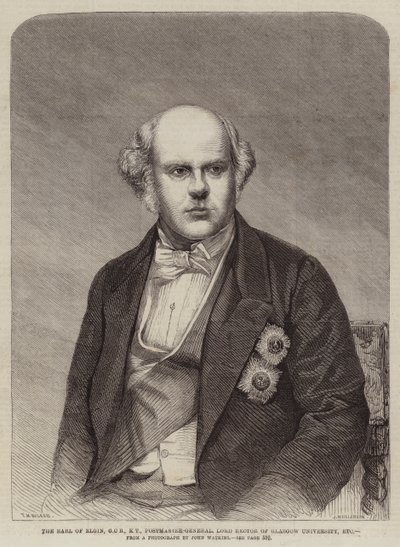 Il conte di Elgin, GCB, KT, Direttore Generale delle Poste, Rettore dell