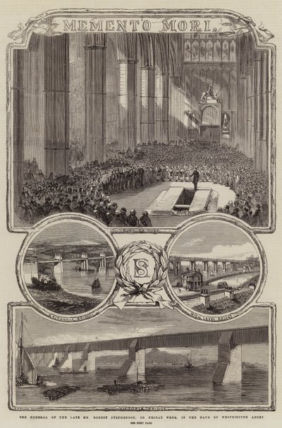 Il funerale del defunto signor Robert Stephenson, venerdì scorso, nella navata dell