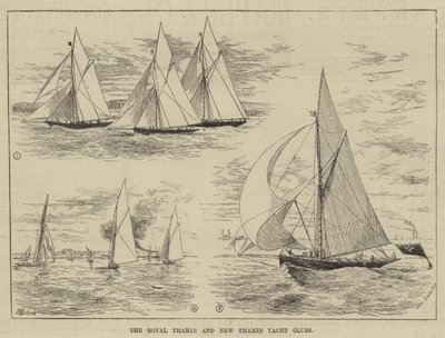 I Royal Thames e New Thames Yacht Clubs da Thomas Harrington Wilson