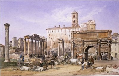 Campo Vaccino a Roma da Thomas Hartley Cromek