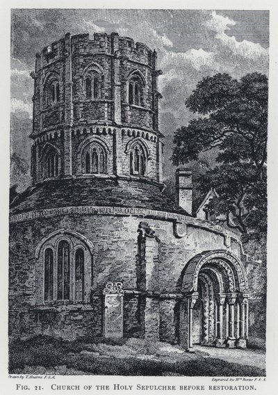 Chiesa del Santo Sepolcro (prima del restauro) da Thomas Hearne