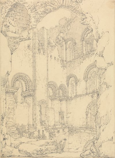 Torre di Gundulf, Cattedrale di Rochester, Kent da Thomas Hearne