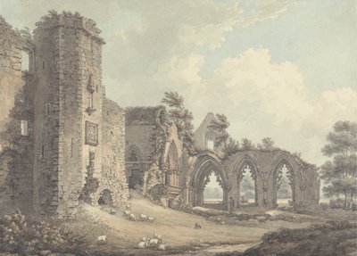 Le rovine del Collegio di Lincluden, vicino a Dumfries da Thomas Hearne