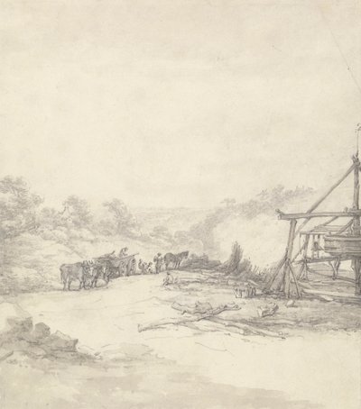Scarico di Puntelli a Coalbrookdale da Thomas Hearne