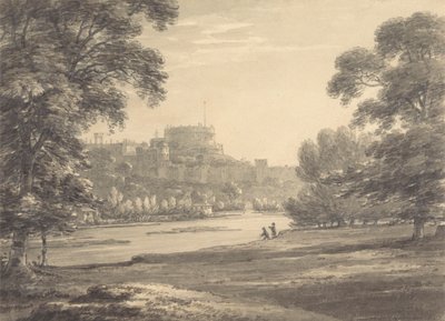 Castello di Windsor dai Campi da Gioco di Eton da Thomas Hearne
