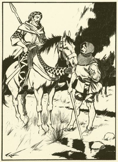 Carlo Magno e il carbonaio (incisione) da Thomas Heath Robinson