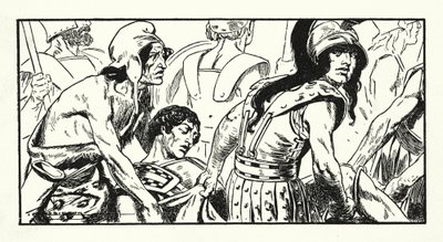 Morte di Leonida (litografia) da Thomas Heath Robinson
