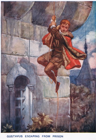 Gustavo evade dalla prigione da Thomas Heath Robinson