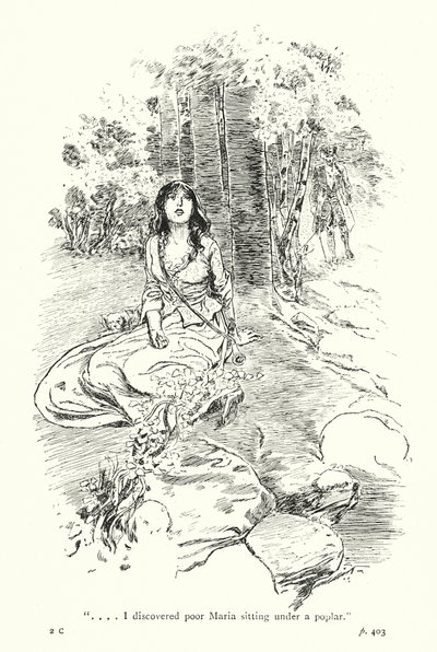 Illustrazione per Un viaggio sentimentale di Laurence Sterne (litografia) da Thomas Heath Robinson