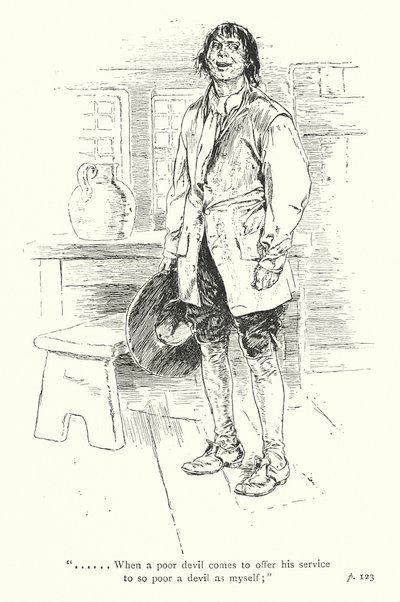 Illustrazione per Un viaggio sentimentale di Laurence Sterne (litografia) da Thomas Heath Robinson
