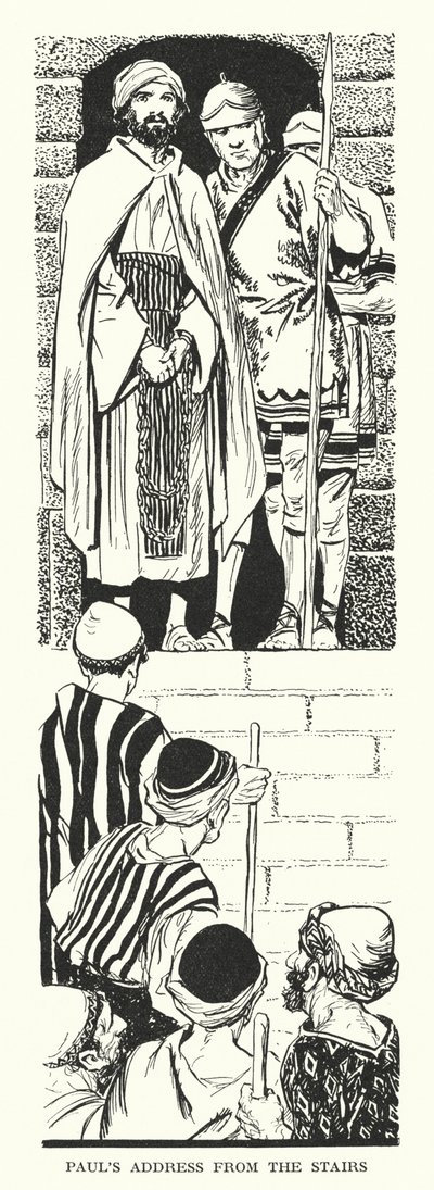 Discorso di Paolo dalla Scala (litografia) da Thomas Heath Robinson