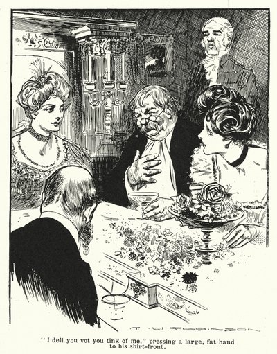 Professore che spiega la sua invenzione, il Thoughtograph (litografia) da Thomas Heath Robinson