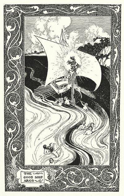 La buona nave "Argo" (litografia) da Thomas Heath Robinson
