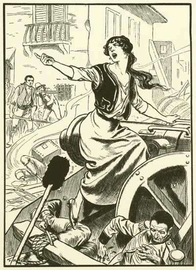 La fanciulla di Saragozza (incisione) da Thomas Heath Robinson