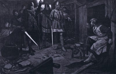 La cattura di William Wallace AD1305 (litografia) da Thomas Heath Robinson