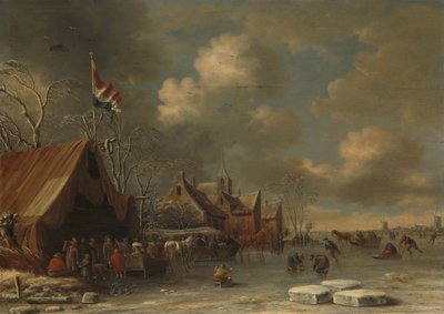 Godendo il Ghiaccio, 1677 da Thomas Heeremans