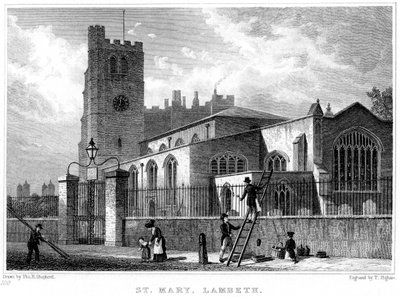 Chiesa di Santa Maria, Lambeth, Londra, 1831 da Thomas Higham
