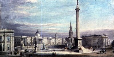 Progetto per la disposizione di Trafalgar Square di G. Moore 1842 da Thomas Higham
