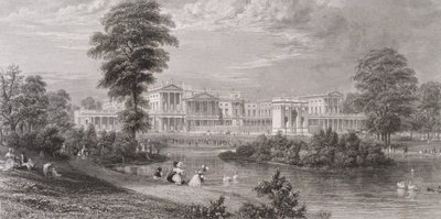 Veduta di Buckingham Palace e Marble Arch, da St. James