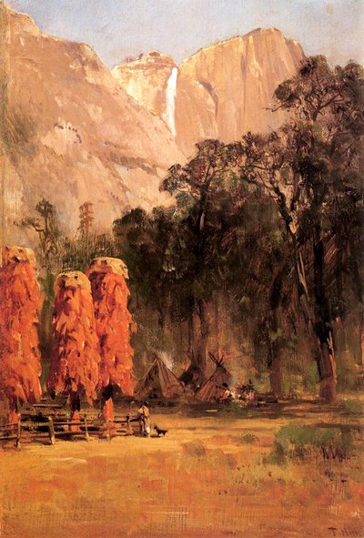 Granai di ghiande degli indiani Piute, c.1873 da Thomas Hill