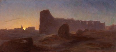 Veduta del Colosseo Romano al Tramonto, Italia da Thomas Hiram Hotchkiss