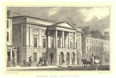 Sale delle Assemblee, George Street da Thomas Hosmer (after) Shepherd