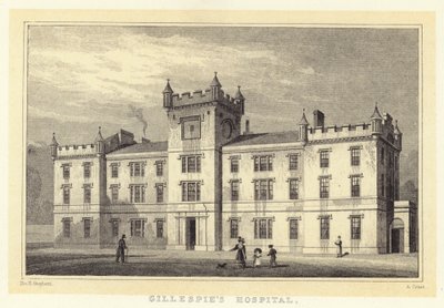 Ospedale di Gillespie da Thomas Hosmer (after) Shepherd