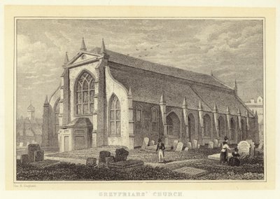 Chiesa di Greyfriars da Thomas Hosmer (after) Shepherd