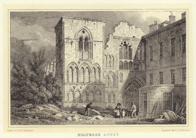 Abbazia di Holyrood da Thomas Hosmer (after) Shepherd