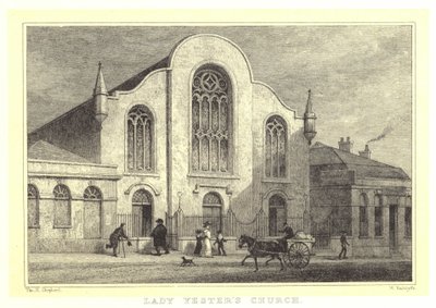 La Chiesa di Lady Yester da Thomas Hosmer (after) Shepherd