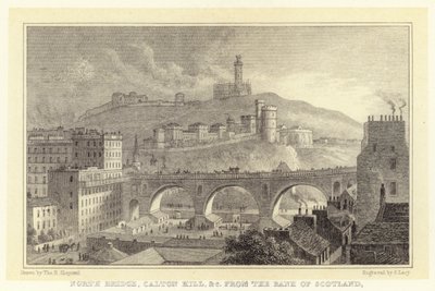 North Bridge, Caton Hill ecc. dalla Bank of Scotland da Thomas Hosmer (after) Shepherd