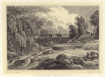 Stockbridge, Water of Leith da Thomas Hosmer (after) Shepherd