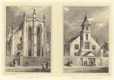 Chiesa del Trinity College; Cappella di Ease, San Cuthberts da Thomas Hosmer (after) Shepherd