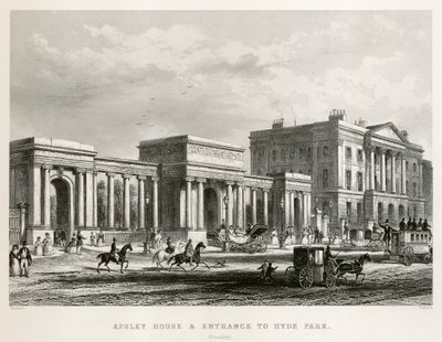 Apsley House, Hyde Park Corner, Londra da Thomas Hosmer Shepherd