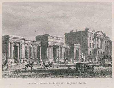 Apsley House e ingresso a Hyde Park da Thomas Hosmer Shepherd