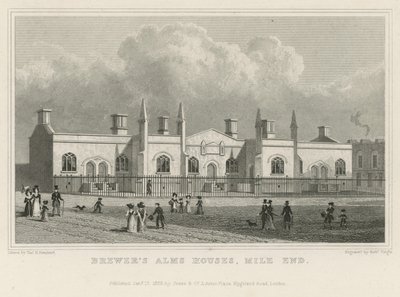 Case di carità del birraio a Mile End da Thomas Hosmer Shepherd