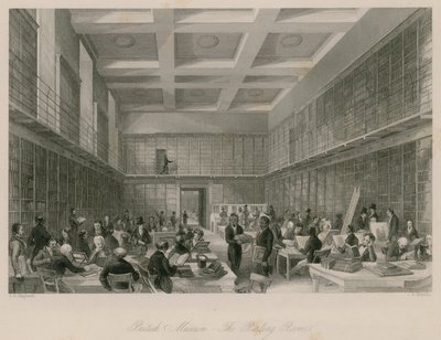 Museo britannico, la sala di lettura da Thomas Hosmer Shepherd