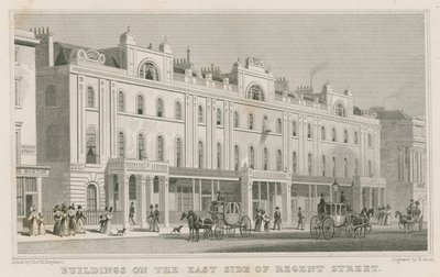 Edifici sul lato est di Regent Street, Londra da Thomas Hosmer Shepherd