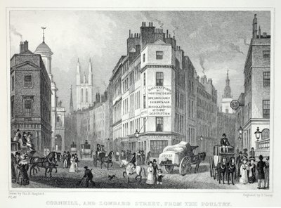 Cornill e Lombard Street, dal Poultry, da 