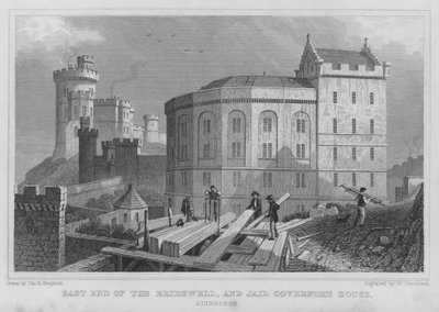 Estremità est del Bridewell e casa del governatore della prigione, Edimburgo da Thomas Hosmer Shepherd